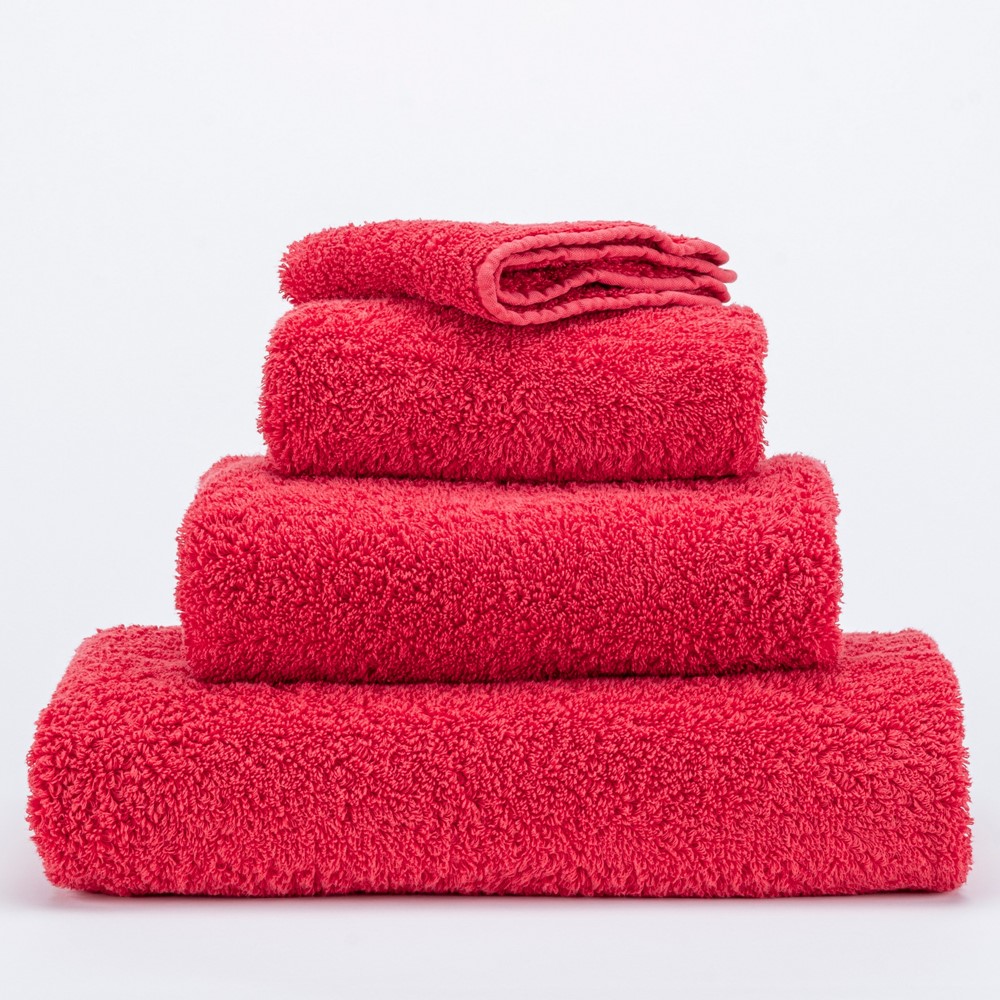 Super Pile Plain Bathroom Towels by Designer Abyss & Habidecor 579 in Viva Magneta